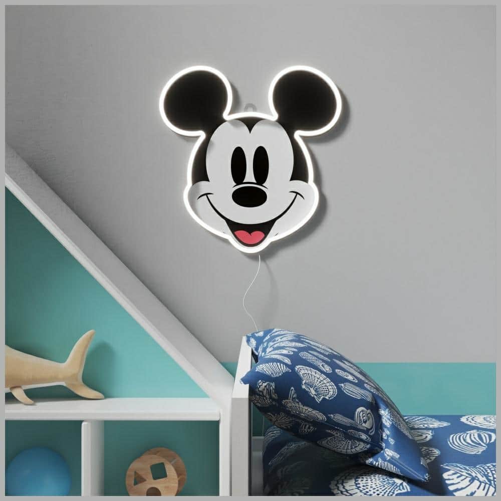 Neon Yellowpop Disney Mickey με τυπωμένο πρόσωπο - Image 2
