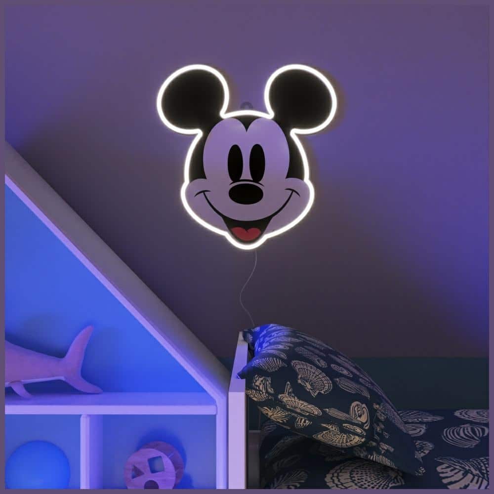 Neon Yellowpop Disney Mickey με τυπωμένο πρόσωπο - Image 4