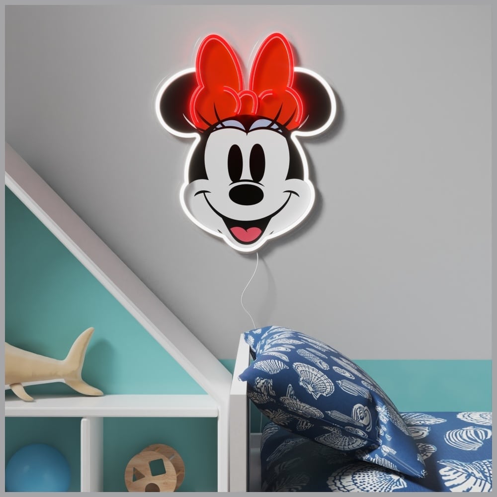 Neon Yellowpop Disney Minnie Τυπωμένο Πρόσωπο - Image 2