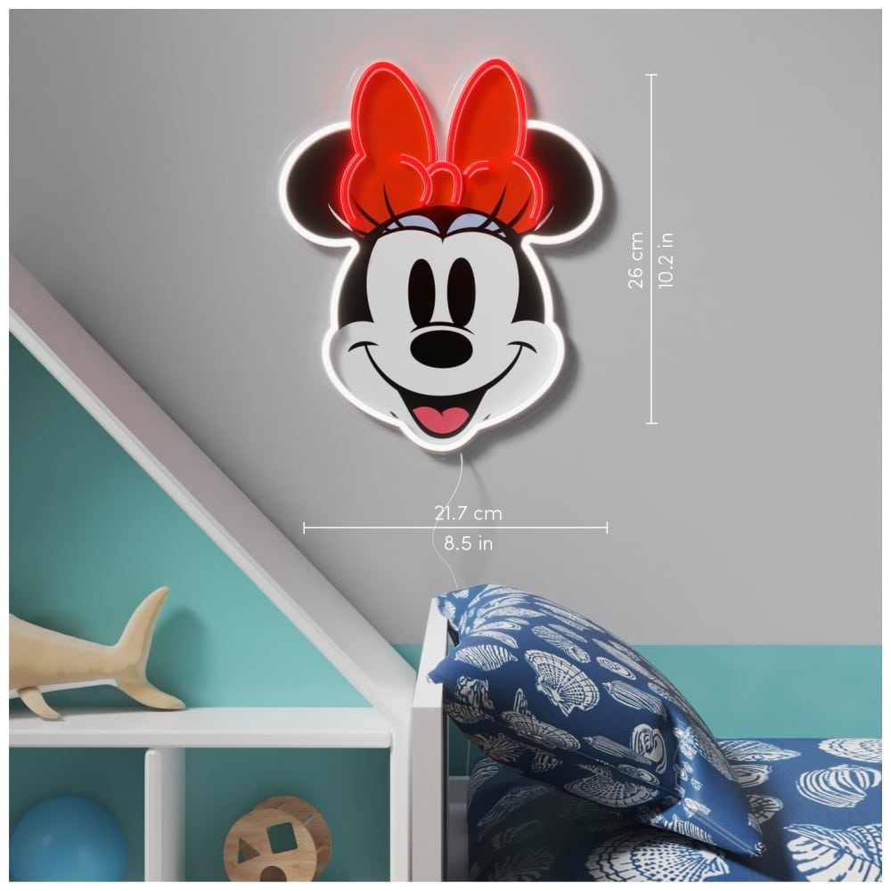 Neon Yellowpop Disney Minnie Τυπωμένο Πρόσωπο - Image 3