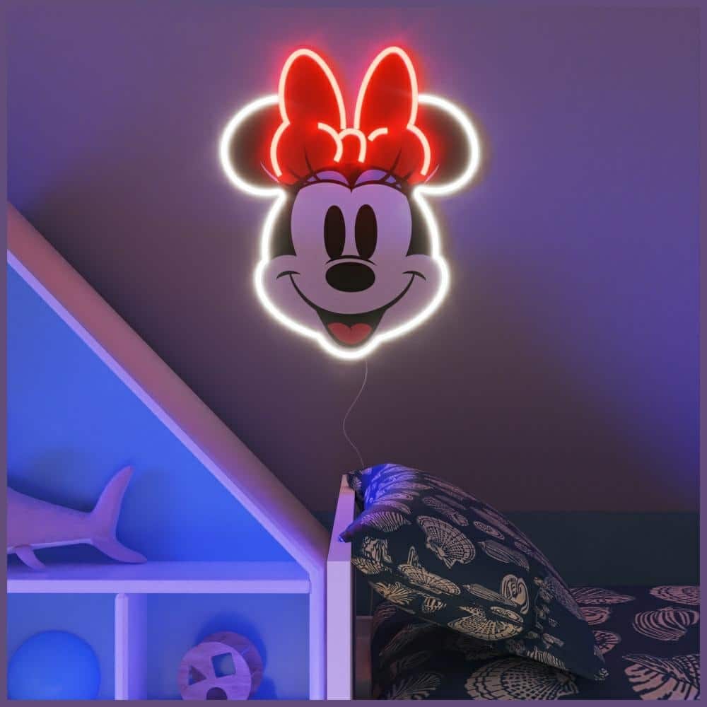 Neon Yellowpop Disney Minnie Τυπωμένο Πρόσωπο - Image 4