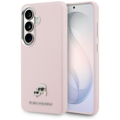 Karl Lagerfeld Saffiano KC Metal Logo - θήκη για Samsung Galaxy S26 - Ροζ