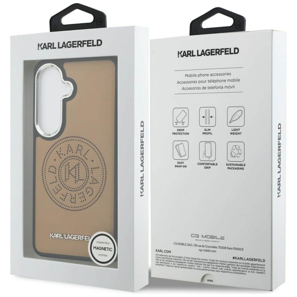 Karl Lagerfeld Perforated KL - θήκη για Samsung Galaxy S26 - Καφέ - Image 8