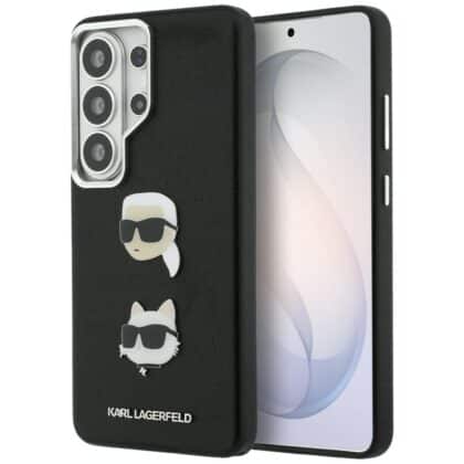 Karl Lagerfeld Saffiano Double Heads Metal - θήκη για Samsung Galaxy S26 Ultra - Μαύρο