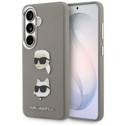 Karl Lagerfeld Saffiano Double Heads Metal - θήκη για Samsung Galaxy S26 - Ασημί
