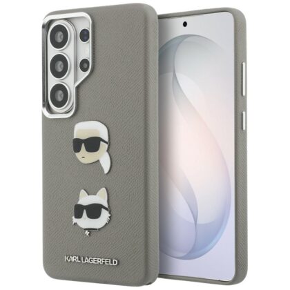 Karl Lagerfeld Saffiano Double Heads Metal - θήκη για Samsung Galaxy S26 Ultra - Ασημί