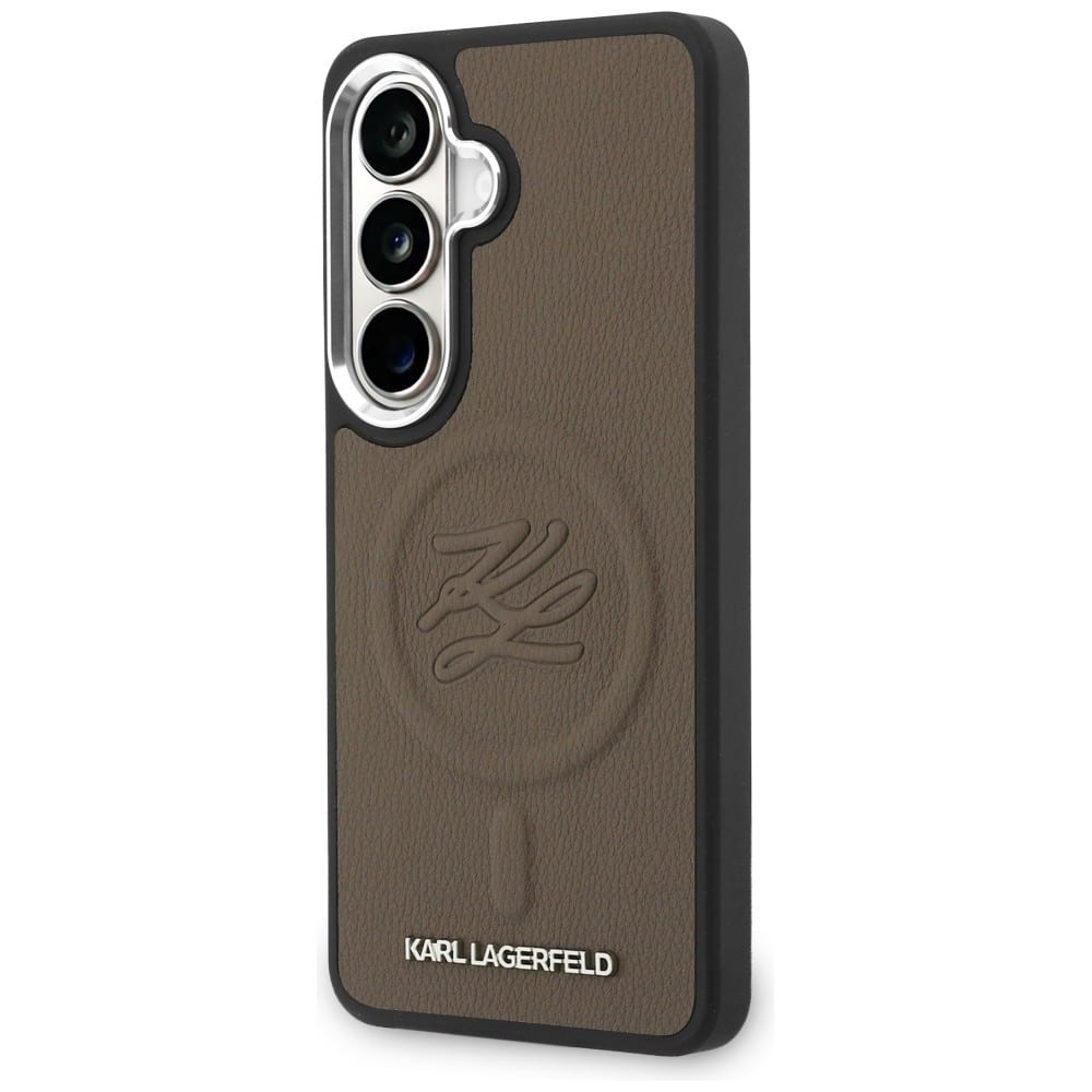 Karl Lagerfeld Embossed Ring Initial & Metal Logo - θήκη για Samsung Galaxy S26 - Καφέ - Image 2