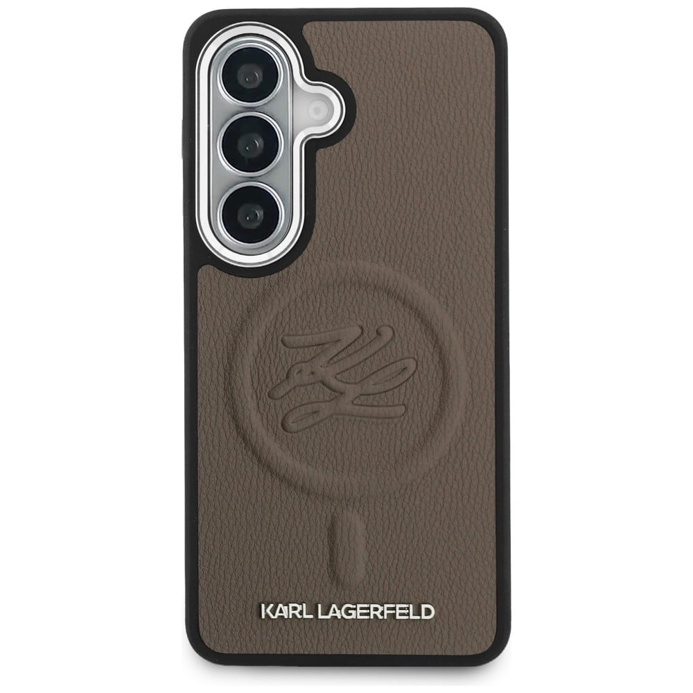 Karl Lagerfeld Embossed Ring Initial & Metal Logo - θήκη για Samsung Galaxy S26 - Καφέ - Image 3