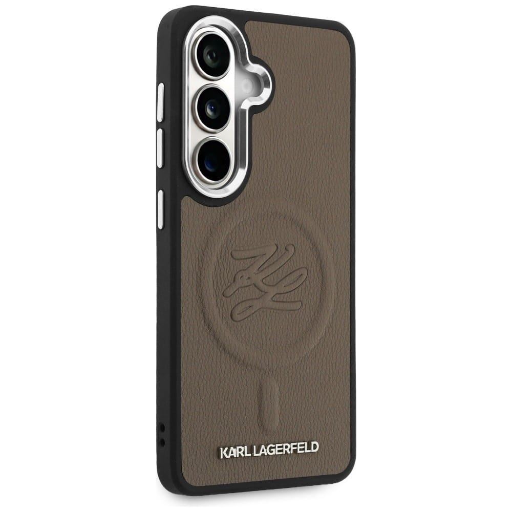 Karl Lagerfeld Embossed Ring Initial & Metal Logo - θήκη για Samsung Galaxy S26 - Καφέ - Image 4