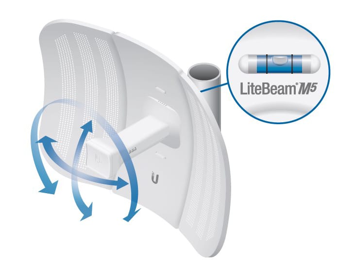 Σημείο πρόσβασης Ubiquiti LiteBeam M5 airMAX CPE LBE-M5-23, 23dBi, 5GHz - Image 2