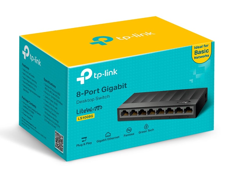 Επιτραπέζιος διακόπτης TP-LINK LiteWave LS1008G, 8 θυρών 10/100/1000Mbps, Έκδ. 3.0 - Image 5