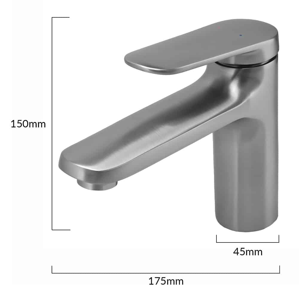 BRUNO μπαταρία νιπτήρα M11570-235C, αναμεικτική, ασημί - Image 6