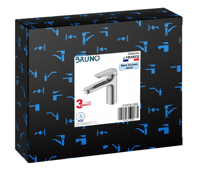 BRUNO μπαταρία νιπτήρα M11570-235C, αναμεικτική, ασημί - Image 8