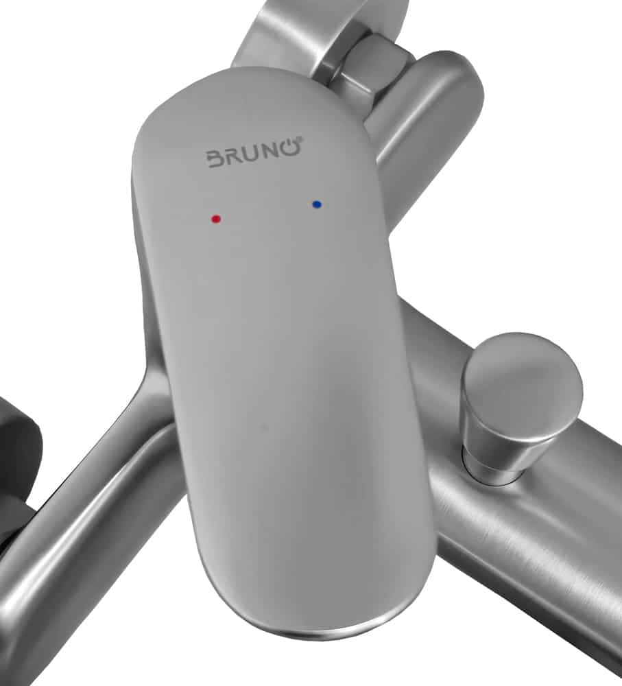 BRUNO μπαταρία τοίχου μπάνιου M31570-235C, αναμεικτική, ασημί - Image 4