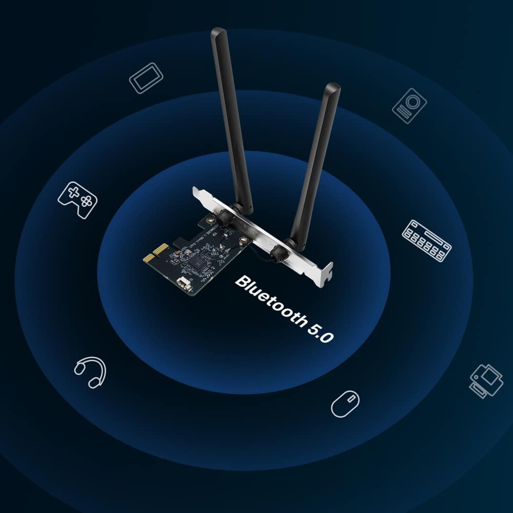 MERCUSYS κάρτα δικτύου WiFi & Bluetooth MA30E, AC1200, PCIe, Ver 1.0 - Image 5
