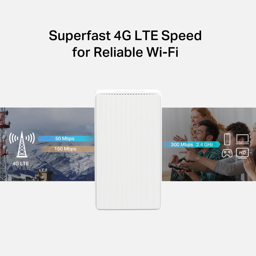 Δρομολογητής MERCUSYS MB110-4G, 4G LTE, WiFi 300 Mbps, Έκδ. 2.0 - Image 4
