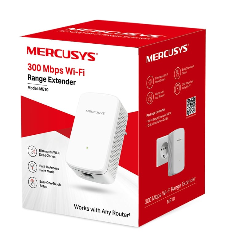 Επέκταση εμβέλειας Wi-Fi MERCUSYS ME10, 300Mbps, Έκδ. 1.0 - Image 5