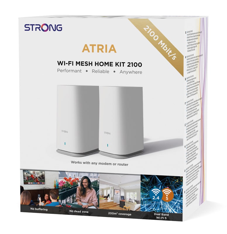 STRONG WiFi Mesh Home Kit ATRIA 2100, 2100Mbps Dual Band, 2τμχ - Image 10