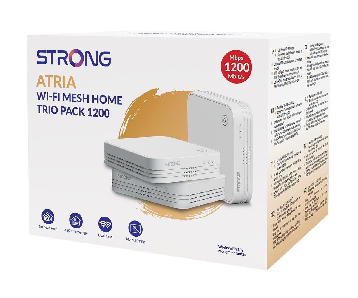 STRONG WiFi Mesh Home Kit ATRIA 1200 V2, 1200Mbps Dual Band, 3τμχ - Image 10