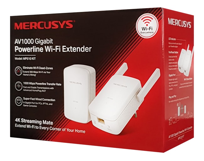 Κιτ επέκτασης Powerline MERCUSYS MP510, AV1000 Gigabit, WiFi, Έκδ.: 1.0 - Image 9