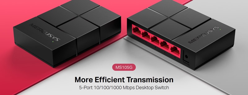 MERCUSYS Desktop Switch MS105G, 5x 10/100/1000 Mbps, Έκδ. 1 - Image 5