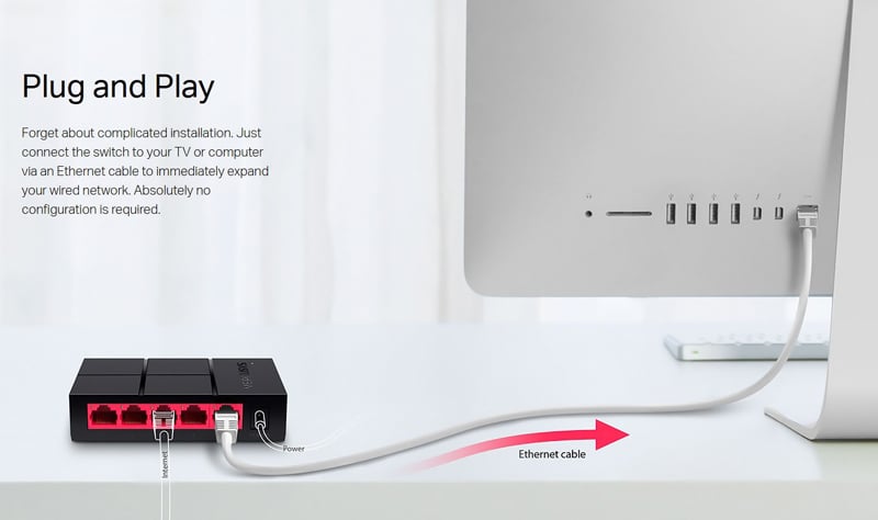 MERCUSYS Desktop Switch MS105G, 5x 10/100/1000 Mbps, Έκδ. 1 - Image 8
