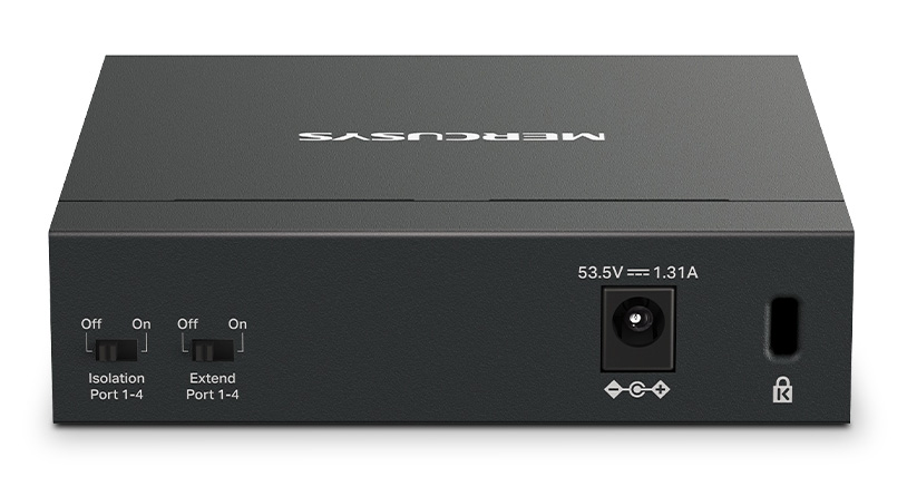MERCUSYS Desktop Switch MS105GP, 5x 10/100/1000 Mbps, PoE+, Έκδ. 1.0 - Image 3