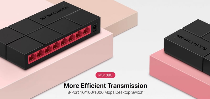 MERCUSYS Desktop Switch MS108G, 8x 10/100/1000 Mbps, Έκδ. 1 - Image 5