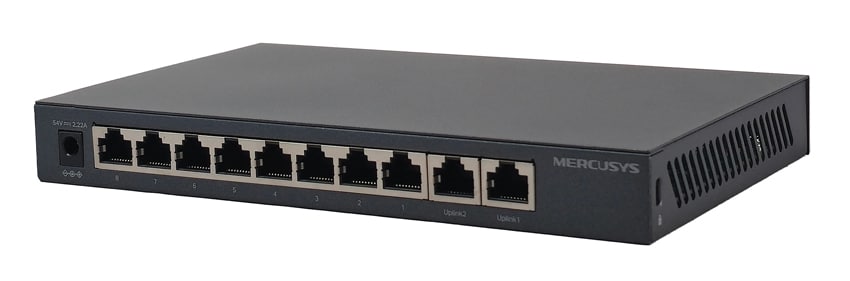 MERCUSYS Επιτραπέζιος Διακόπτης MS110GMP, 8x 10/100/1000Mbps PoE+, 2x Gigabit, Έκδ. 1.0 - Image 2