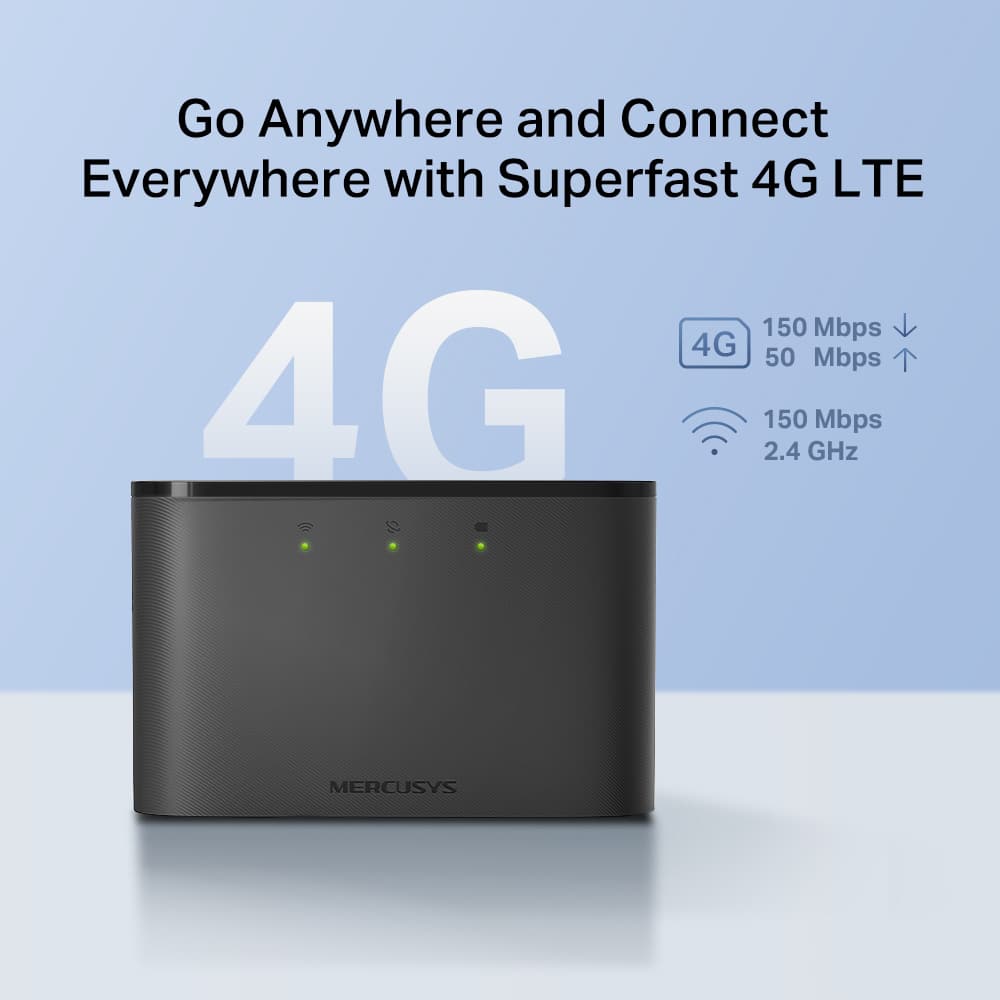 Δρομολογητής MERCUSYS MT110, 4G LTE, WiFi 150 Mbps, 2200mAh, Έκδ. 1.0 - Image 2