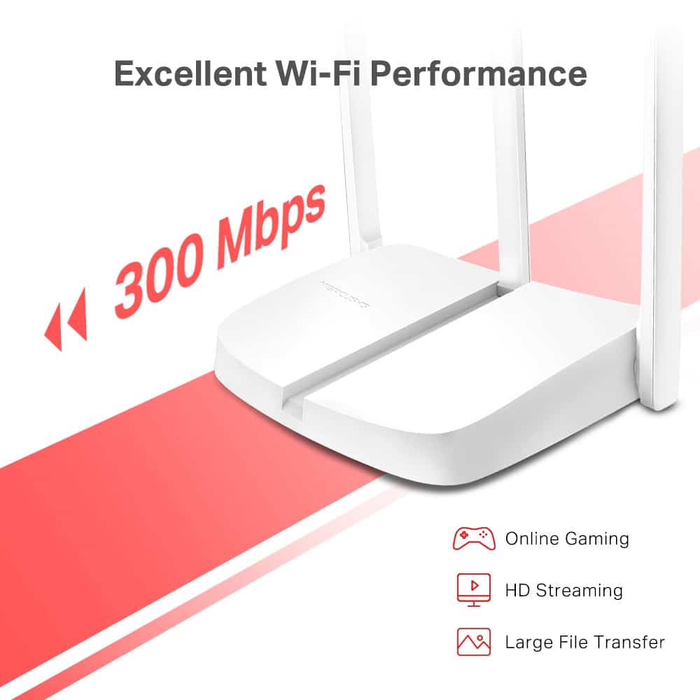 Δρομολογητής MERCUSYS MW306R, 300Mbps, 3x 10/100Mbps LAN, Έκδ. 1.20 - Image 2