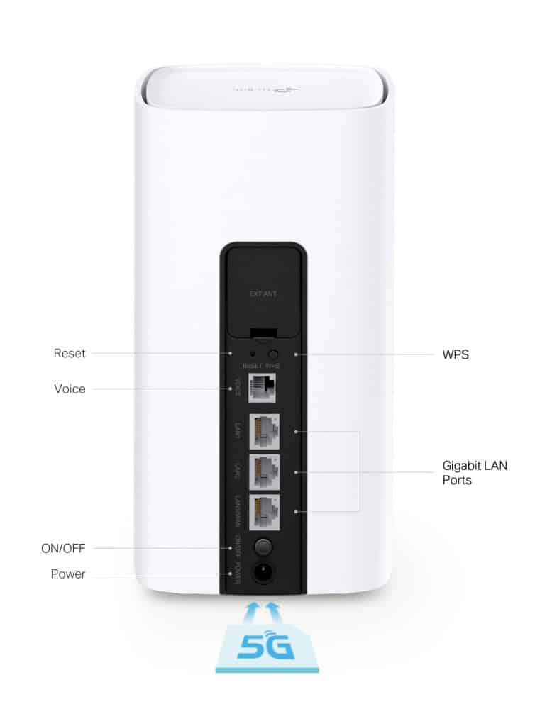 TP-LINK Router NX510V με θύρα τηλεφώνου, 5G, WiFi 6, 3000Mbps, V.1.0 - Image 6