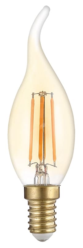 OPTONICA LED λάμπα Candle T35 Filament 1491, 4W, 2500K, E14, 400lm