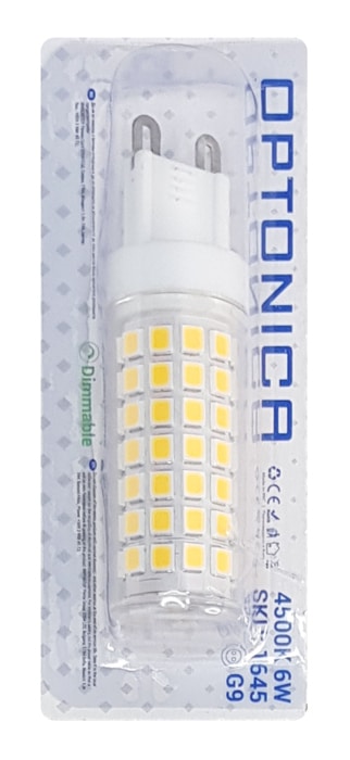 OPTONICA LED λάμπα 1645, 6W, 4500K, G9, 550lm, dimmable - Image 2