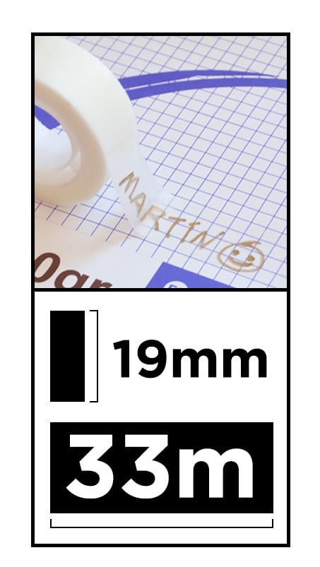 MP κολλητική ταινία Invisible PA508-01, 19mm, 33m, διάφανη, 3τμχ - Image 2