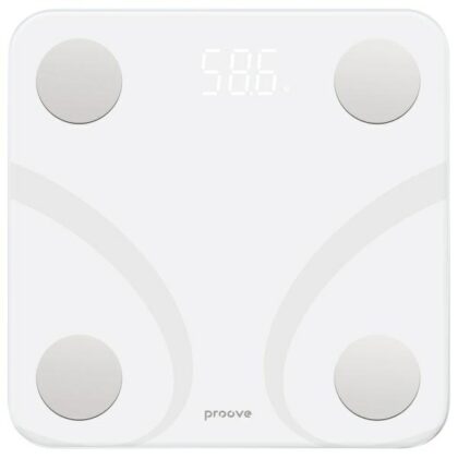 Έξυπνη ζυγαριά Proove με Bluetooth, λευκό