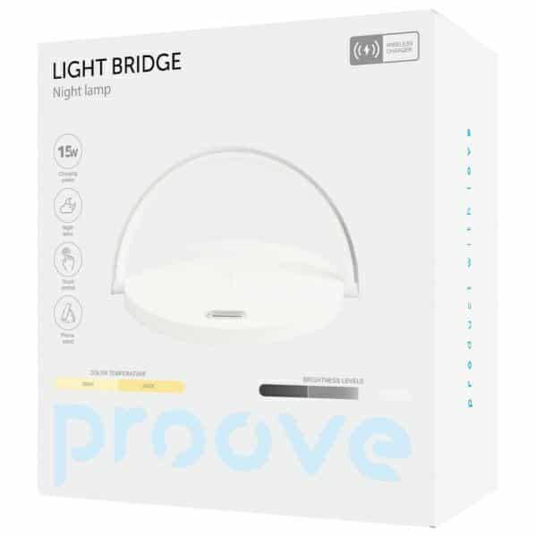 Φωτιστικό κομοδίνου Proove Light Bridge LED 3W με επαγωγική φόρτιση 15W λευκό - Image 4