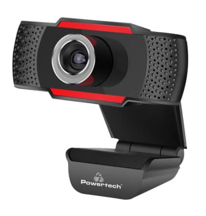 Κάμερα web POWERTECH PT-1078, 2.0MP Full HD, Plug & Play, 1.35m, μαύρη