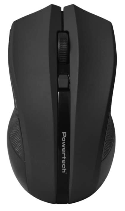 POWERTECH ασύρματο ποντίκι PT-1166, USB δέκτης, 1600DPI, μαύρο