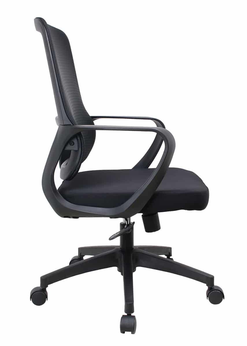 POWERTECH καρέκλα γραφείου PT-1391 με μπράτσα και ανάκλιση, ρυθμιζόμενο ύψος, μαύρη - Image 4