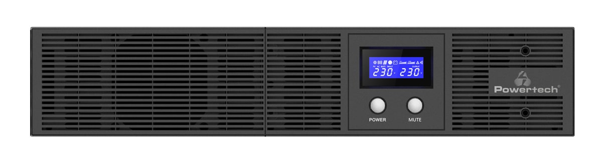 POWERTECH UPS Line Interactive PT-1409 για rack 2U, με οθόνη, 3000VA/2100W, 8x AC output - Image 3