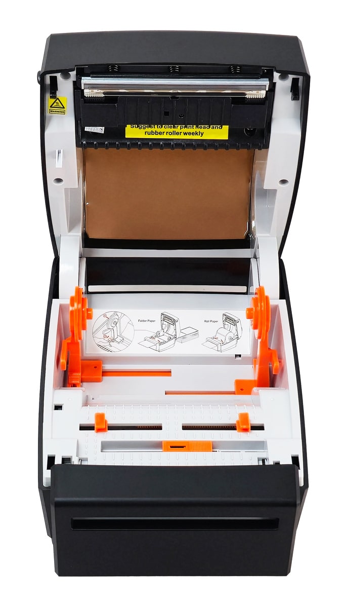 POWERTECH θερμικός εκτυπωτής ετικετών PT-1510, USB/Ethernet/Serial, auto cutter, μαύρος - Image 2