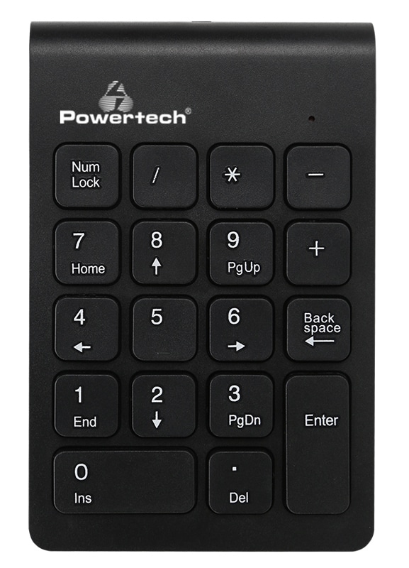 POWERTECH ασύρματο αριθμητικό πληκτρολόγιο PT-939, 2.4GHz, μαύρο - Image 2