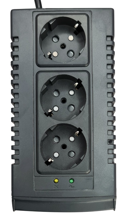 POWERTECH σταθεροποιητής ρεύματος PT-AVR-1500, 1500VA, 3x έξοδοι πρίζας - Image 2
