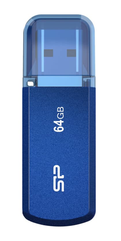 Μονάδα Flash USB SILICON POWER Helios 202, 64GB, USB 3.2, μπλε