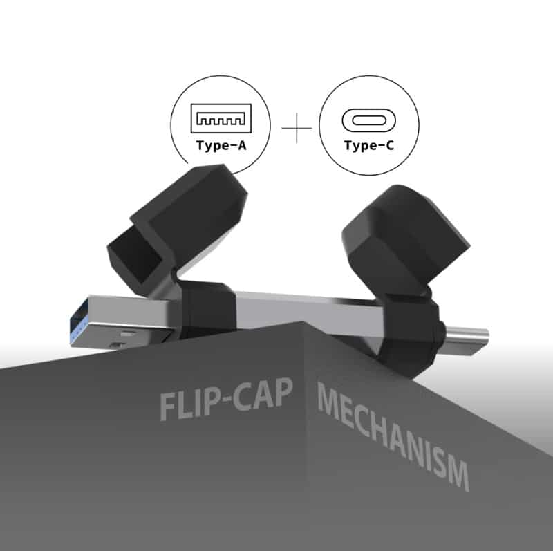 Μονάδα Flash USB SILICON POWER C51, USB/USB-C, 128GB, 120MBps, ασημί - Image 3