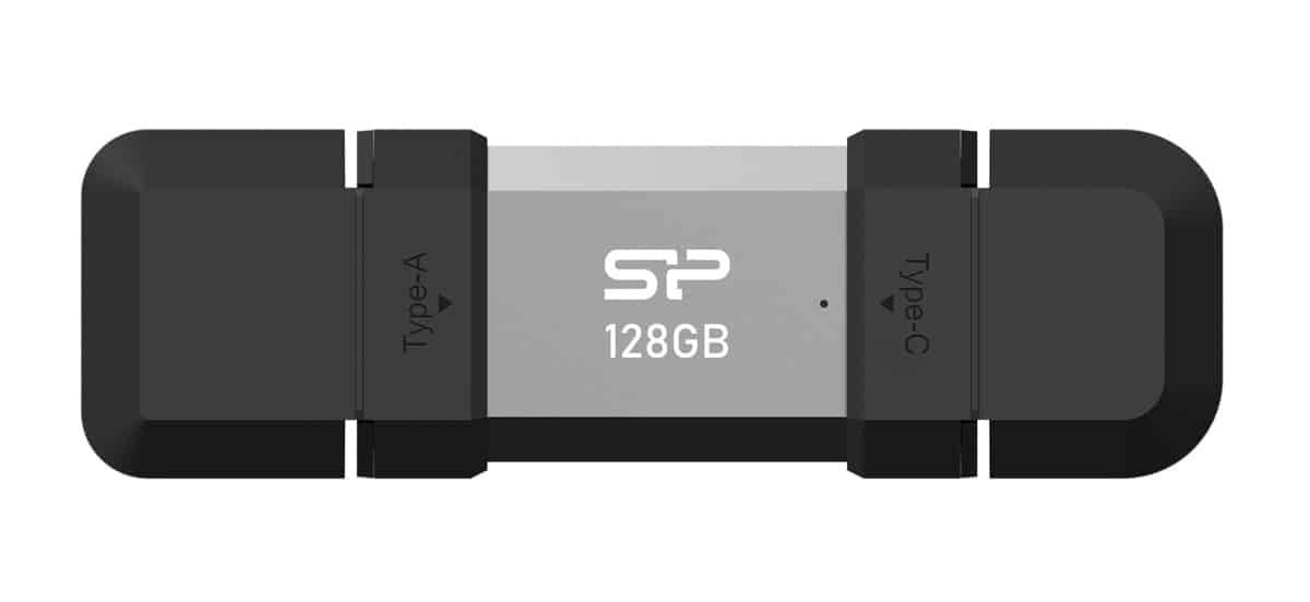 Μονάδα Flash USB SILICON POWER C51, USB/USB-C, 128GB, 120MBps, ασημί - Image 4