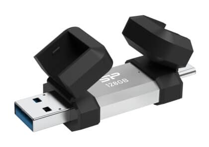 Μονάδα Flash USB SILICON POWER C51, USB/USB-C, 128GB, 120MBps, ασημί