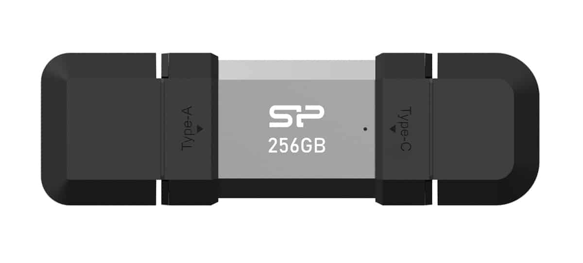 SILICON POWER USB Flash Drive C51, USB/USB-C, 256GB, 200MBps, ασημί - Image 4