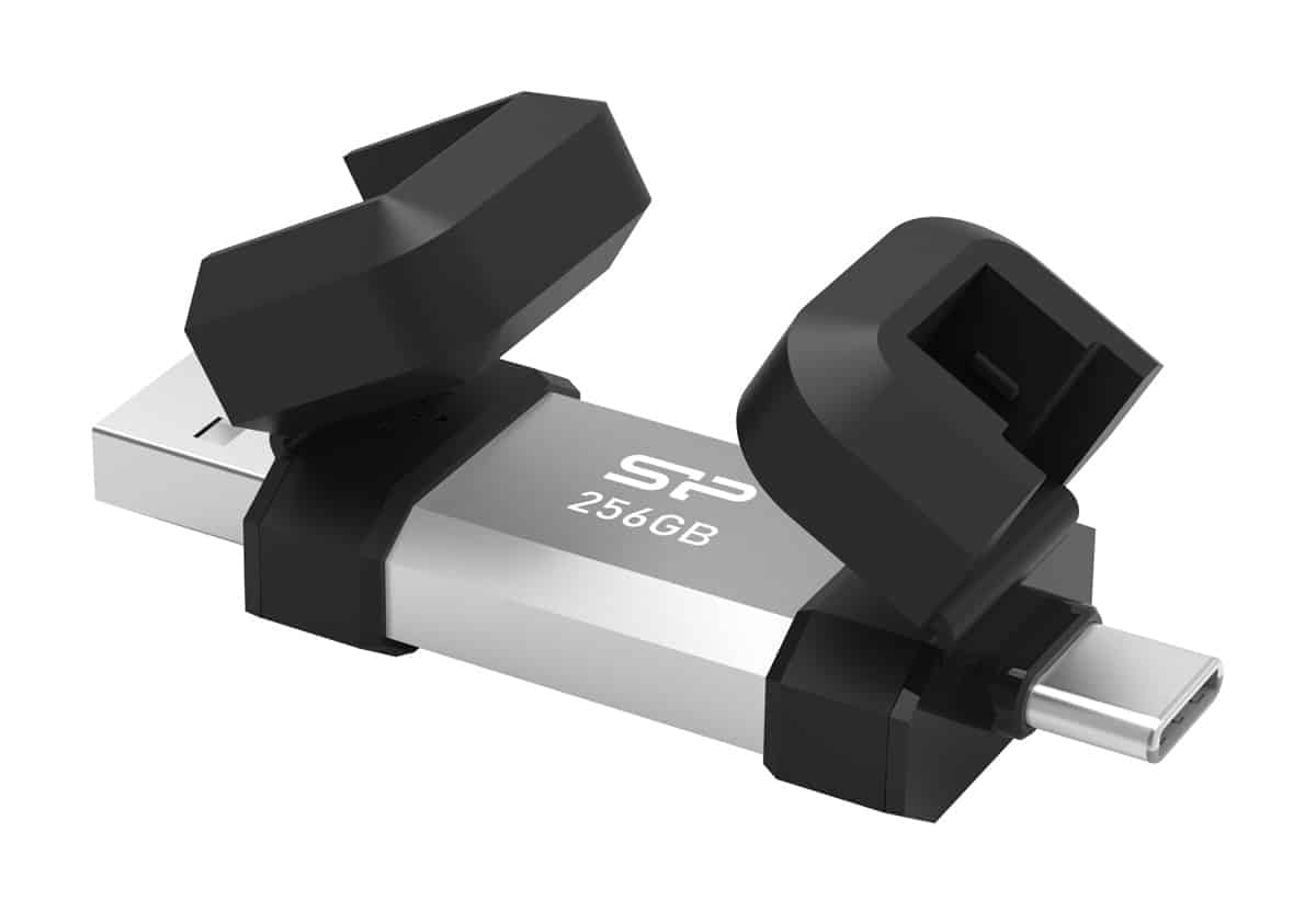 SILICON POWER USB Flash Drive C51, USB/USB-C, 256GB, 200MBps, ασημί - Image 5